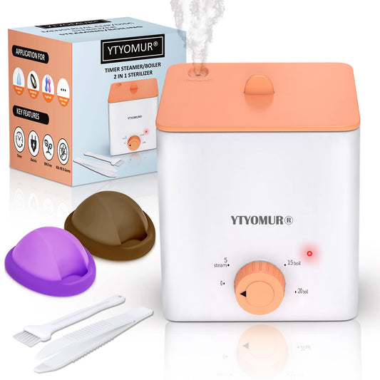 Menstrual Disc with Sterilizer- Menstrual Cup Sterilizer Steamer with 2 Soft & Reusable Period Disc, Menstrual Cups Period Cup Kit